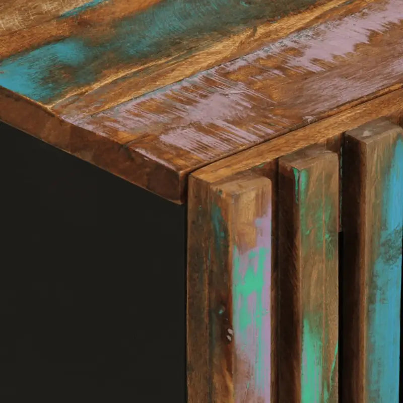 Tv-meubel met massief acaciahout in industriële stijl - Cd- & dvd-kasten