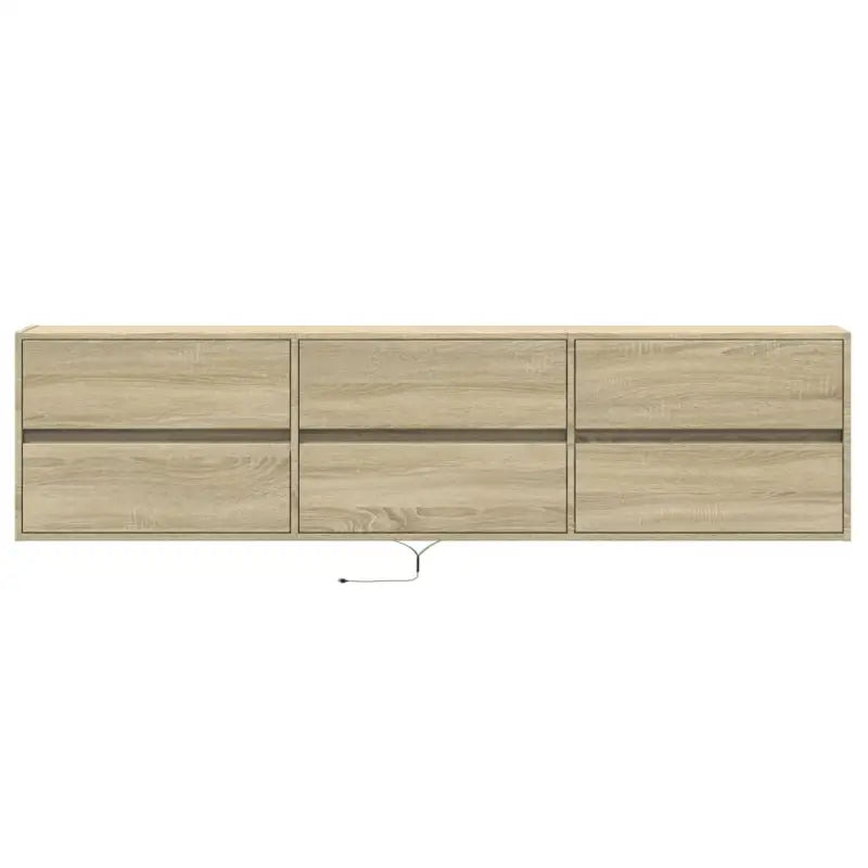 Tv-meubel van bewerkt hout in Sonoma Eiken voor duurzame opbergruimte - Tv-meubels