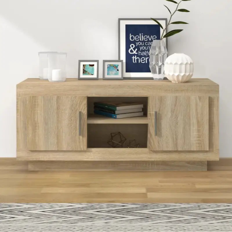 Tv-meubel van bewerkt hout met strak en trendy design - Sonoma eiken / 1 - Tv-meubels