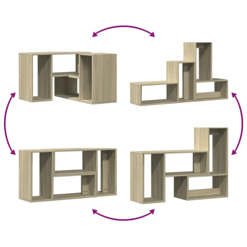 Tv-meubel van bewerkt hout met veel opbergruimte voor woon- of slaapkamer - Tv-meubels