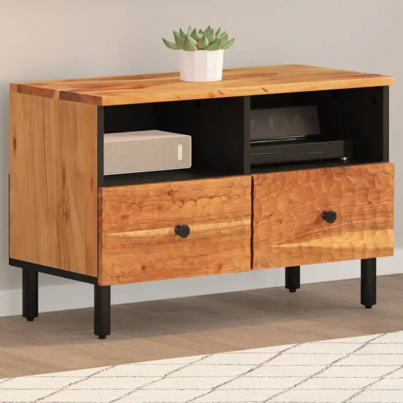 Tv-meubel van massief acaciahout met trendy en praktisch design - Naturel / 1 / Massief acaciahout - Tv-meubels