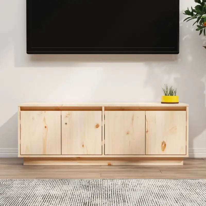 Tv-meubel van massief grenenhout met trendy en praktisch ontwerp - Naturel / 1 - Tv-meubels