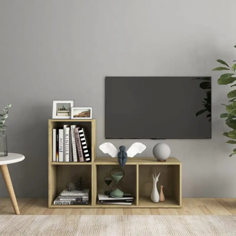 Tv-meubels van bewerkt hout met klassiek en trendy design - Sonoma eiken / 72 x 35 x 36.5 cm / 1 - Tv-meubels