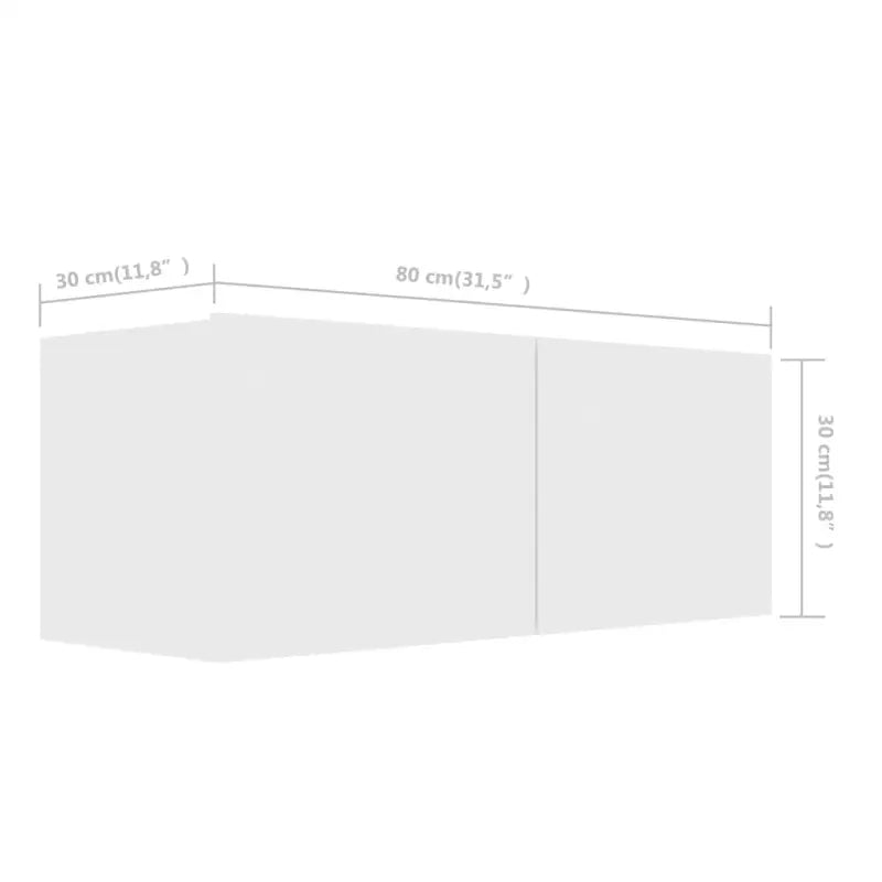 Tv-meubelset van bewerkt hout met opbergruimte en wandmontage - Tv-meubels