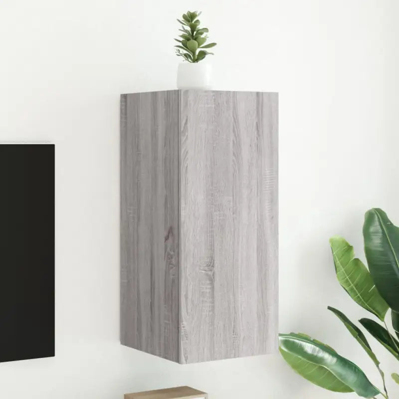 Tv-wandmeubelen met rgb led-verlichting voor een stijlvolle woonkamer - Grijs sonoma / 30.5 x 35 x 70 cm / 1