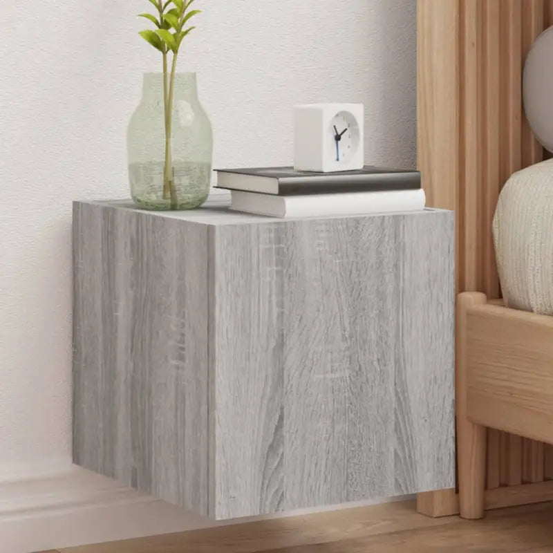 Tv-wandmeubelen met rgb led-verlichting voor een stijlvolle woonkamer - Grijs sonoma / 30.5 x 35 x 30 cm / 2