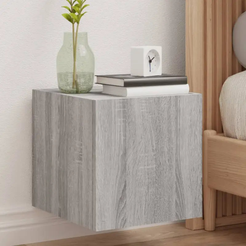 Tv-wandmeubelen met rgb led-verlichting voor een stijlvolle woonkamer - Grijs sonoma / 30.5 x 35 x 30 cm / 1