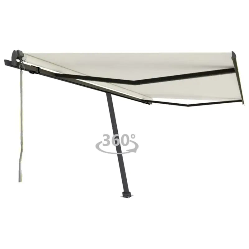 Uitschuifbare luifel met gepoedercoat aluminium voor buitenruimte - Crème / 450 x 350 cm / 1 - Zonwering