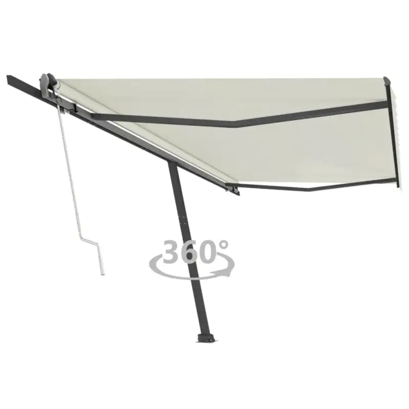 Uitschuifbare luifel met gepoedercoat aluminium voor buitenruimte - Crème / 500 x 300 cm / 1 - Zonwering