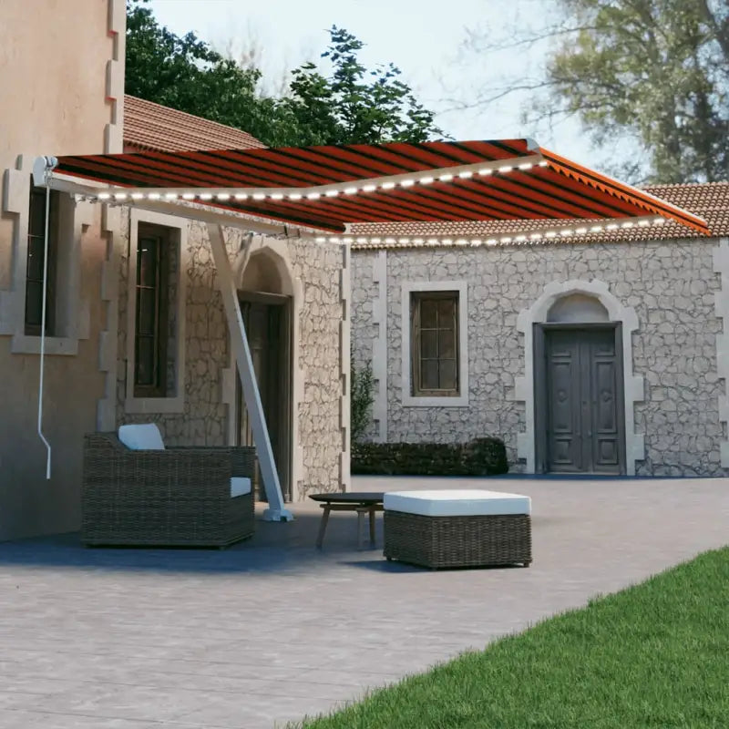 Uitschuifbare luifel met gepoedercoat aluminium voor koele buitenruimte - Multikleur / 400 x 300 cm / 1 - Zonwering