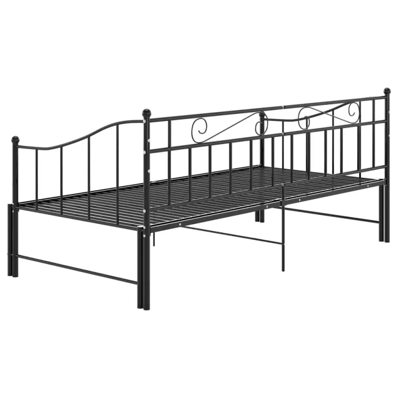 Veelzijdige bedbank met afmetingen bed voor zit- en slaapplaats - Zwart - Bedden & bedframes