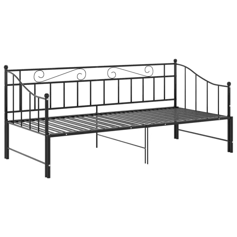 Veelzijdige bedbank met afmetingen bed voor zit- en slaapplaats - Zwart - Bedden & bedframes