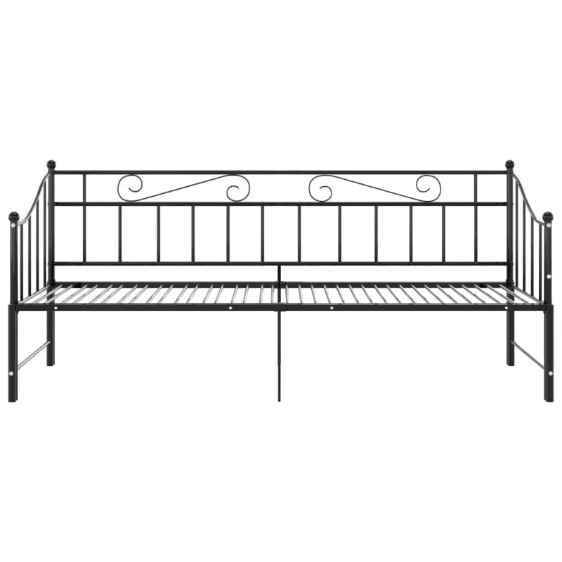 Veelzijdige bedbank met afmetingen bed voor zit- en slaapplaats - Zwart - Bedden & bedframes