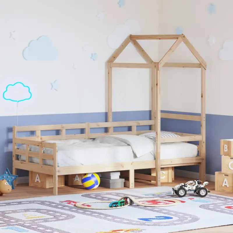 Veelzijdige slaapbank van massief grenenhout met open zijdeur - Bedden & bedframes