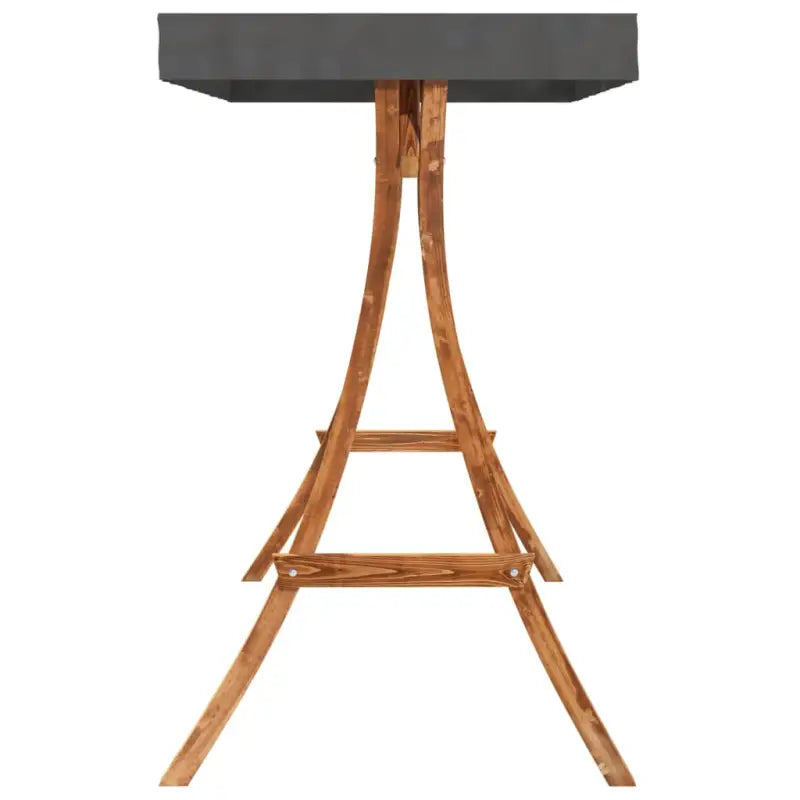 Verandaschommel Accessoires met plat dak en massief gebogen hout - Accessoires voor verandaschommels