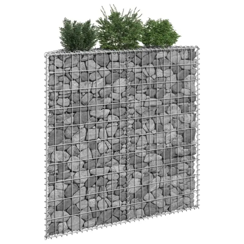 Verhoogde plantenbak van gegalvaniseerd staal voor veilige borders - 100 x 20 x 100 cm / 1 - Bloempotten & plantenbakken