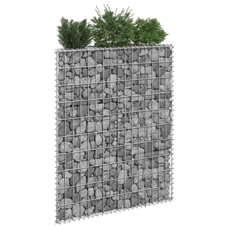 Verhoogde plantenbak van gegalvaniseerd staal voor veilige borders - 80 x 20 x 100 cm / 1 - Bloempotten & plantenbakken