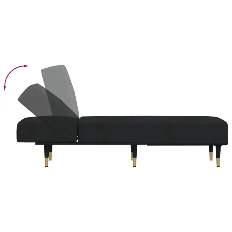 Verstelbare chaise longue met totale afmetingen voor kleine ontspanningshoekjes - Chaises longues