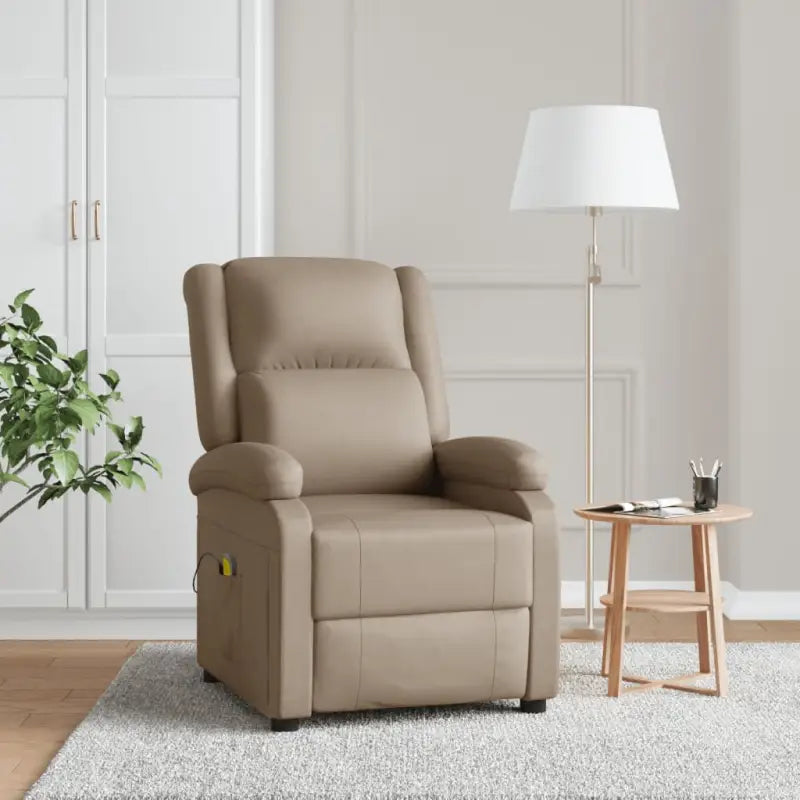 Verstelbare elektrische massagestoel voor ultiem comfort - Cappuccino / 1 - Elektrische massagestoelen