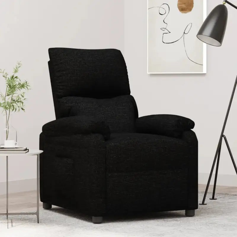 Verstelbare fauteuil voor comfortabel relaxen en loungen - Zwart / 1 - Fauteuils & Relaxfauteuils