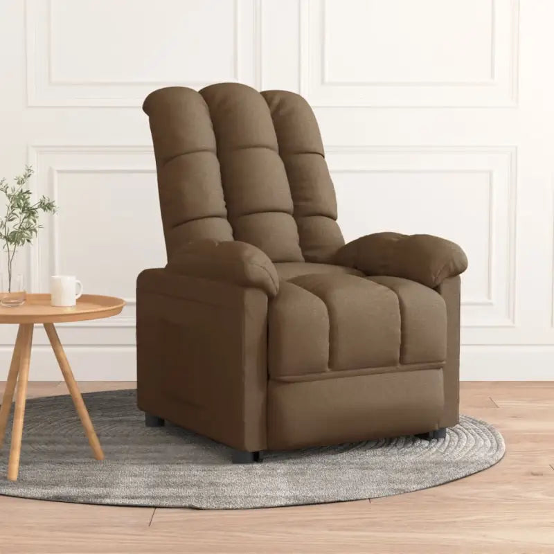 Verstelbare fauteuil voor ontspannen zitplezier en comfort - Bruin / 1 - Fauteuils & Relaxfauteuils
