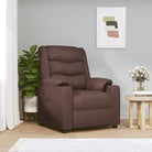 Verstelbare fauteuil voor ultiem comfort en ontspanning - Bruin / 1 - Fauteuils & Relaxfauteuils