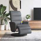 Verstelbare massagestoel voor ultiem comfort in huis - Grijs / 1 - Fauteuils & Relaxfauteuils