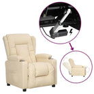 Verstelbare stoel met elektrische motor voor ultiem comfort - Crème / 1 - Fauteuils & Relaxfauteuils