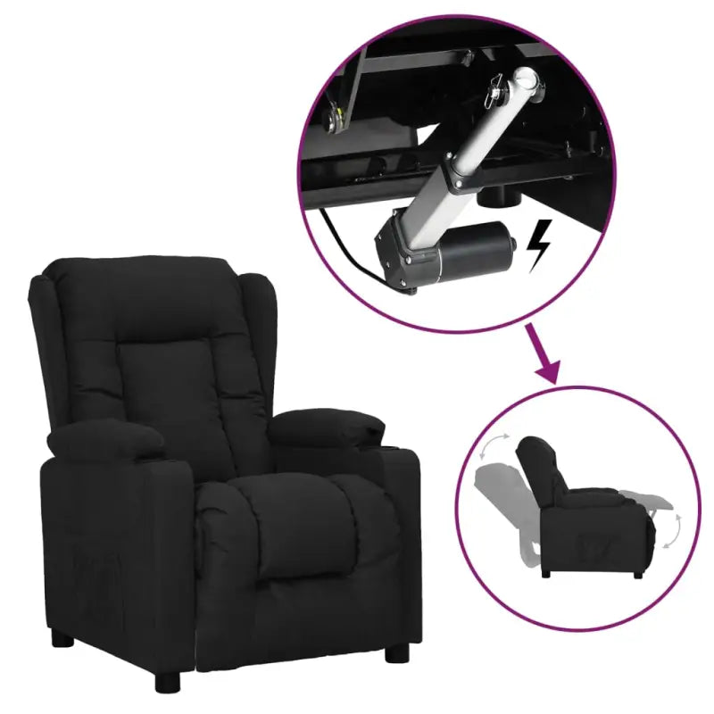 Verstelbare stoel met elektrische motor voor ultiem comfort - Zwart / 1 - Fauteuils & Relaxfauteuils