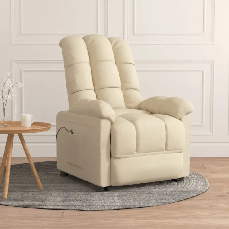 Verstelbare stoel voor ultiem comfort en ontspanning - Crème / 1 - Fauteuils & Relaxfauteuils