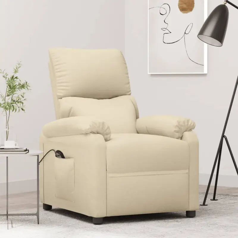 Verstelbare stoel voor ultiem comfort en ontspanning - Crème / 1 - Fauteuils & Relaxfauteuils