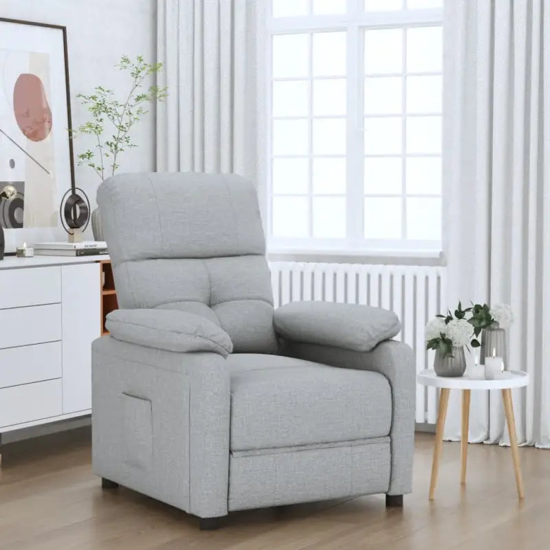 Verstelbare stoel voor ultiem comfort en ontspanning - Lichtgrijs / 1 - Fauteuils & Relaxfauteuils
