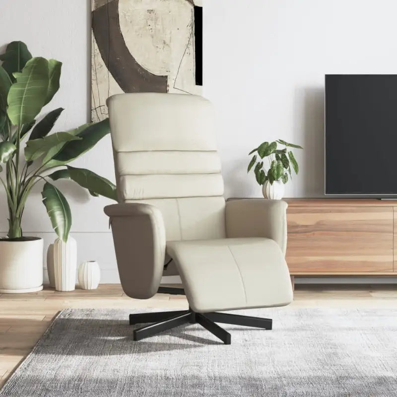 Verstelbare stoel voor ultiem ontspanning en comfort - Crème / 1 - Fauteuils & Relaxfauteuils