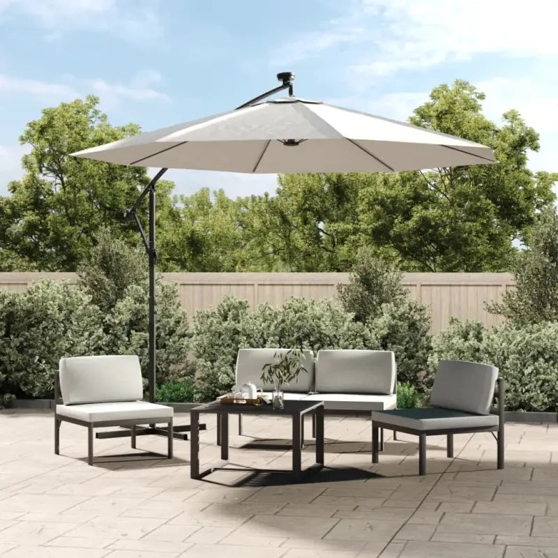 Vervangend parasoldoek voor schaduw en UV-bescherming - Zand / 350 cm / 1 - Parasol- & zonweringdoeken