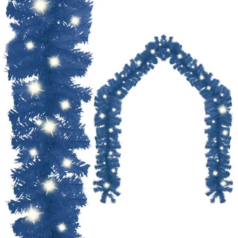 VidaXL kerstslinger met LED-verlichting voor betoverende kerstdecoratie - Blauw / 10 m / 1 - Kerstverlichting