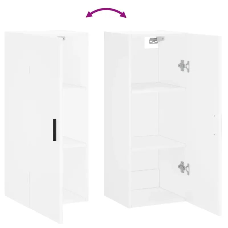 Wandgemonteerde dressoir met elegant bewerkt hout Design - Dressoirs & buffetkasten