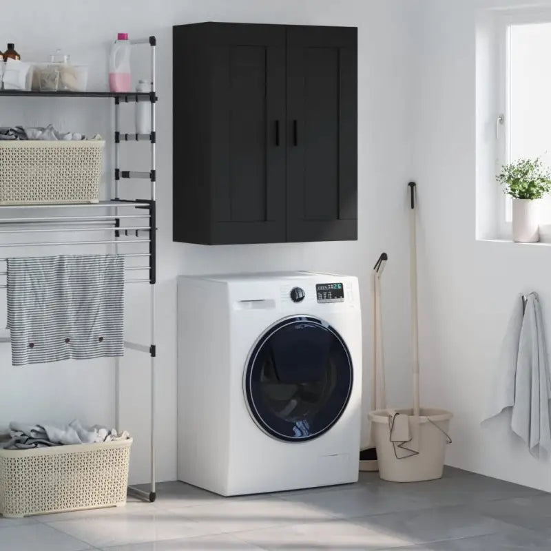 Wandgemonteerde kast van bewerkt hout met elegant ontwerp - Dressoirs & buffetkasten