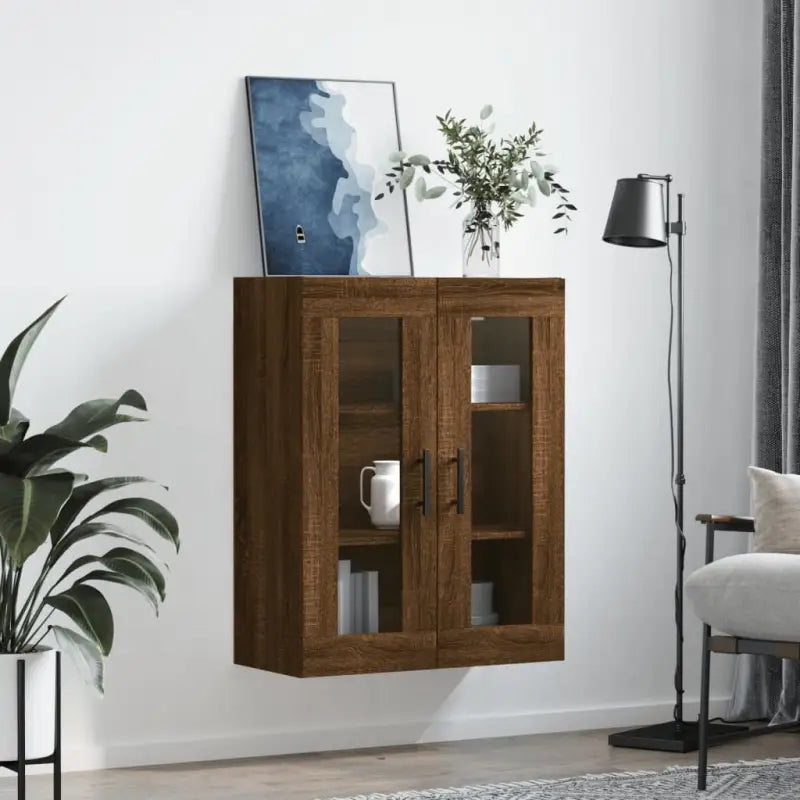 Wandkast met elegant ontwerp van bewerkt hout voor jouw interieur - Dressoirs & buffetkasten