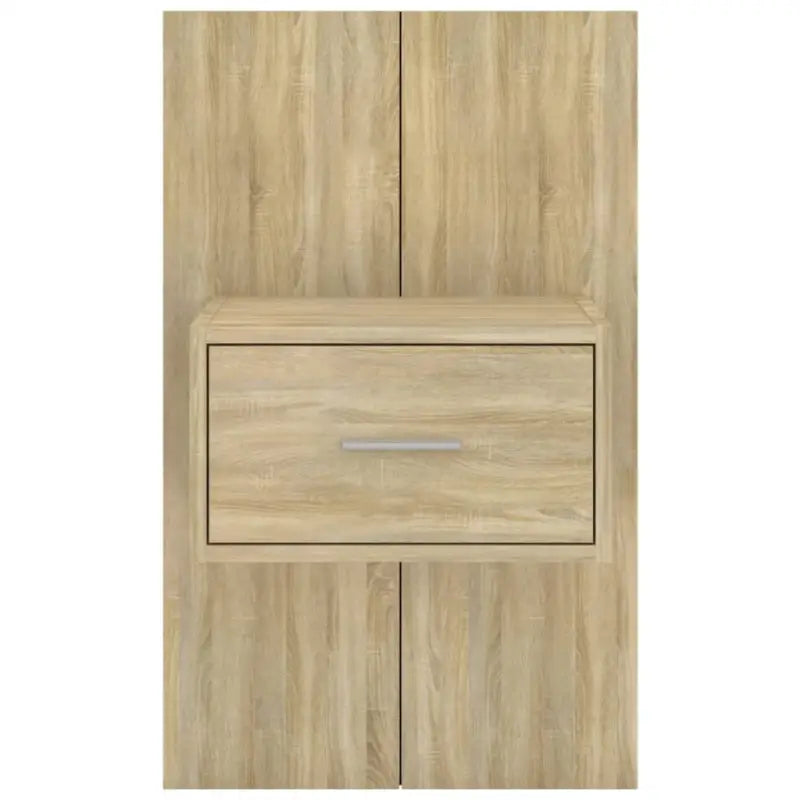 Wandnachtkastje van bewerkt hout voor slimme opbergruimte - Nachtkastjes