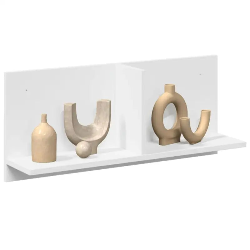 Wandplank van bewerkt hout voor een duurzame en praktische interieurstijl - Wit / 70 x 16.5 x 30 cm / 1 - Wandplanken