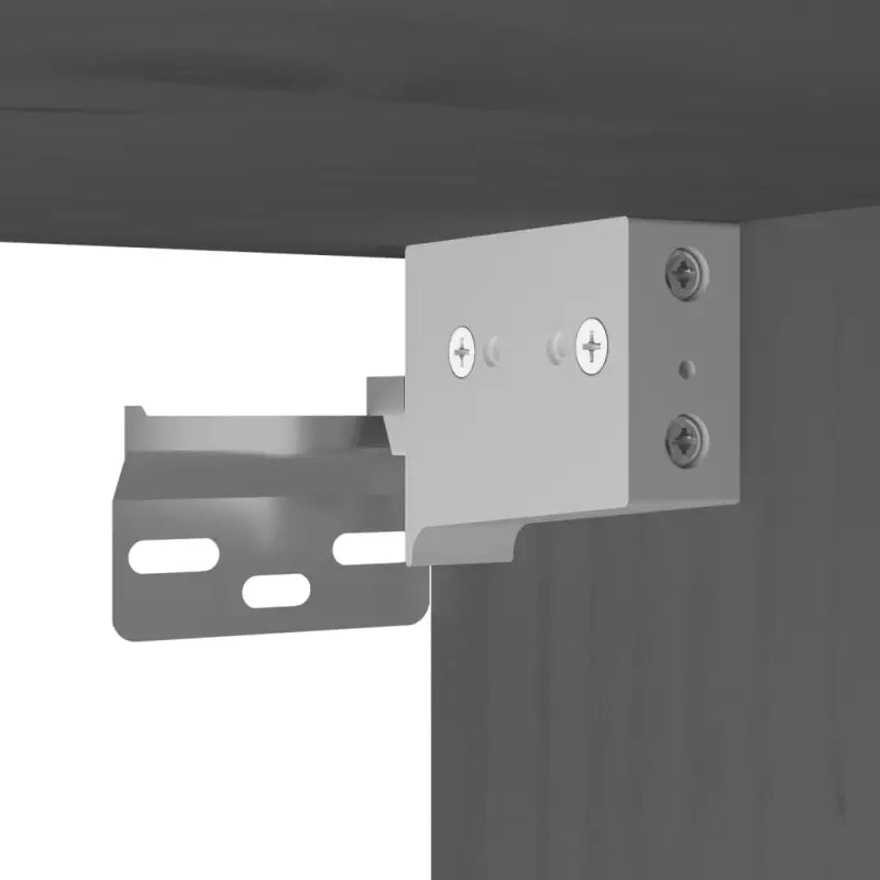 Wandplank van massief grenenhout met rustieke uitstraling - Grijs / 1 - Wandplanken