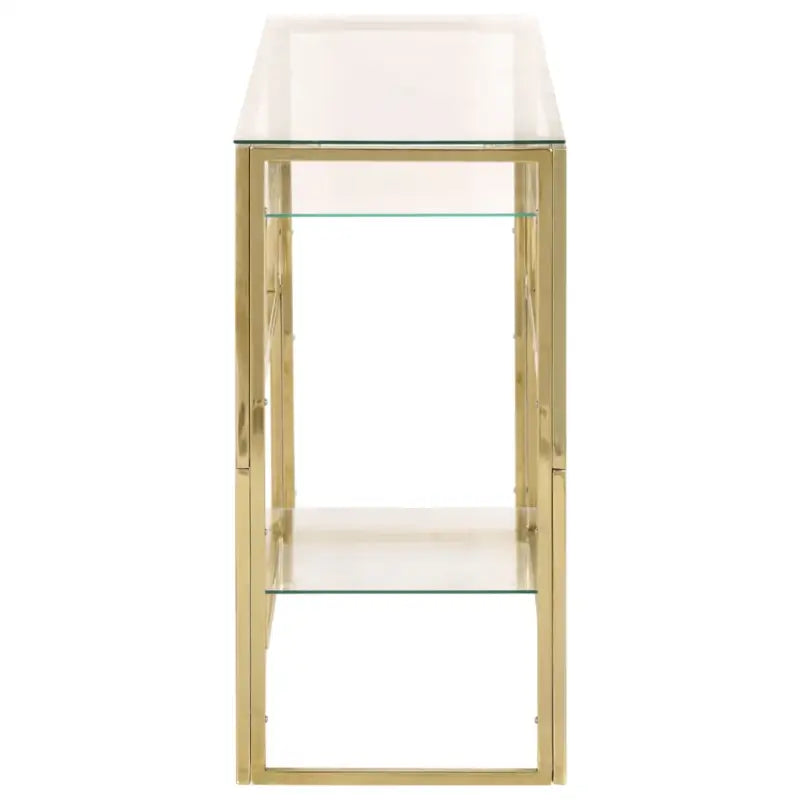 Wandtafel met gehard glas voor decoratie en functionaliteit - Consoletafels