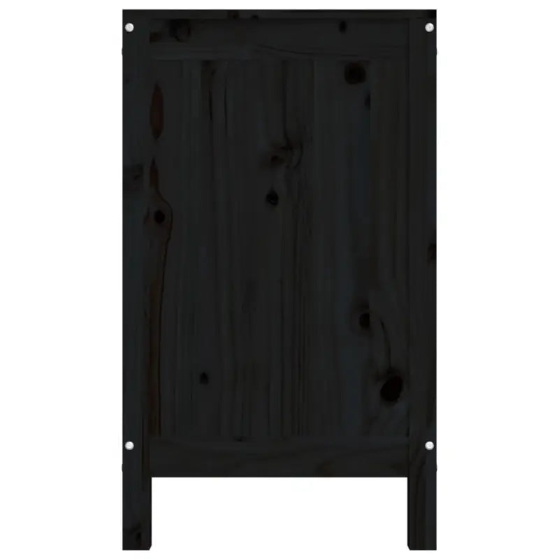 Wasmand van massief grenenhout met houten poten en hydraulische gaslift - Wasmanden