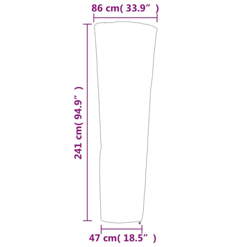Waterdichte tuinmeubelhoes voor terrasverwarmers van 420d oxford stof - Tuinmeubelhoezen