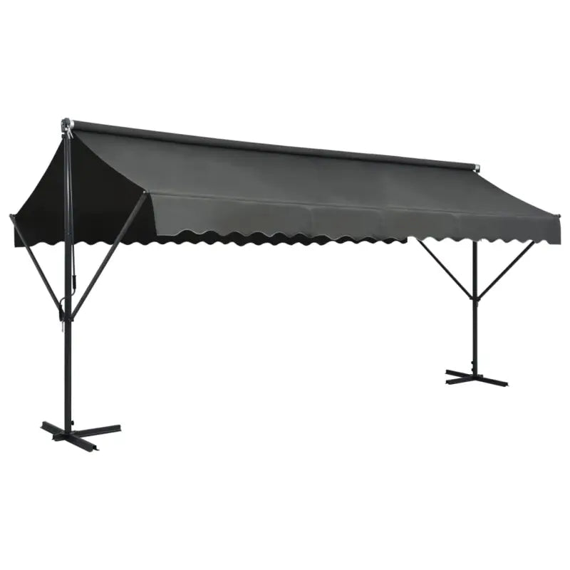 Waterdichte vrijestaande parasol voor tuin en terras - Antraciet / 5 x 3 m / 1 - Parasols en zonneschermen