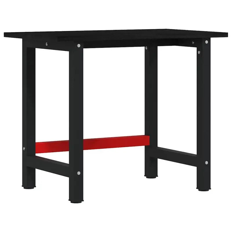 Werkbank met massief eikenhout en gepoedercoat metaal voor groot werkgebied - Werkbanken