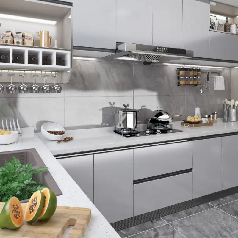 Zelfklevende meubelfolie voor een frisse look in je interieur - hoogglans zilverkleurig / 1 - Ruitenfolie