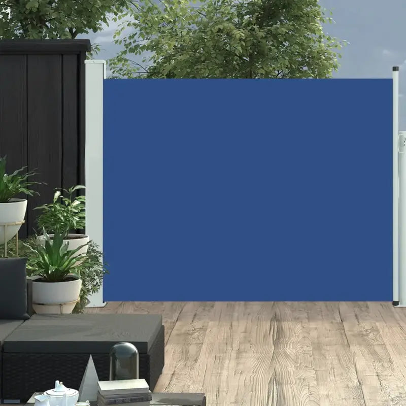 Zijscherm voor privacy en bescherming op terras en balkon - Blauw / 140 x 500 cm / 1 - Parasols en zonneschermen