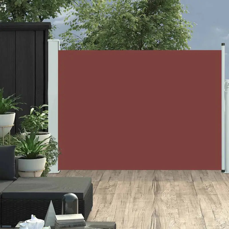 Zijscherm voor privacy en bescherming op terras en balkon - Bruin / 100 x 500 cm / 1 - Parasols en zonneschermen