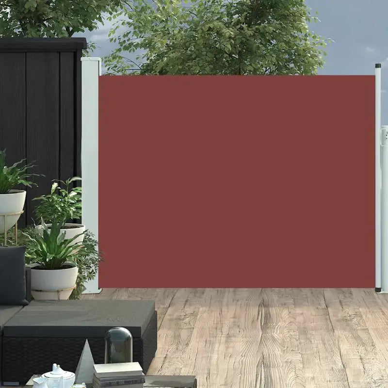 Zijscherm voor privacy en bescherming op terras en balkon - Bruin / 140 x 500 cm / 1 - Parasols en zonneschermen